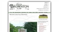Desktop Screenshot of cityofbrownton.com